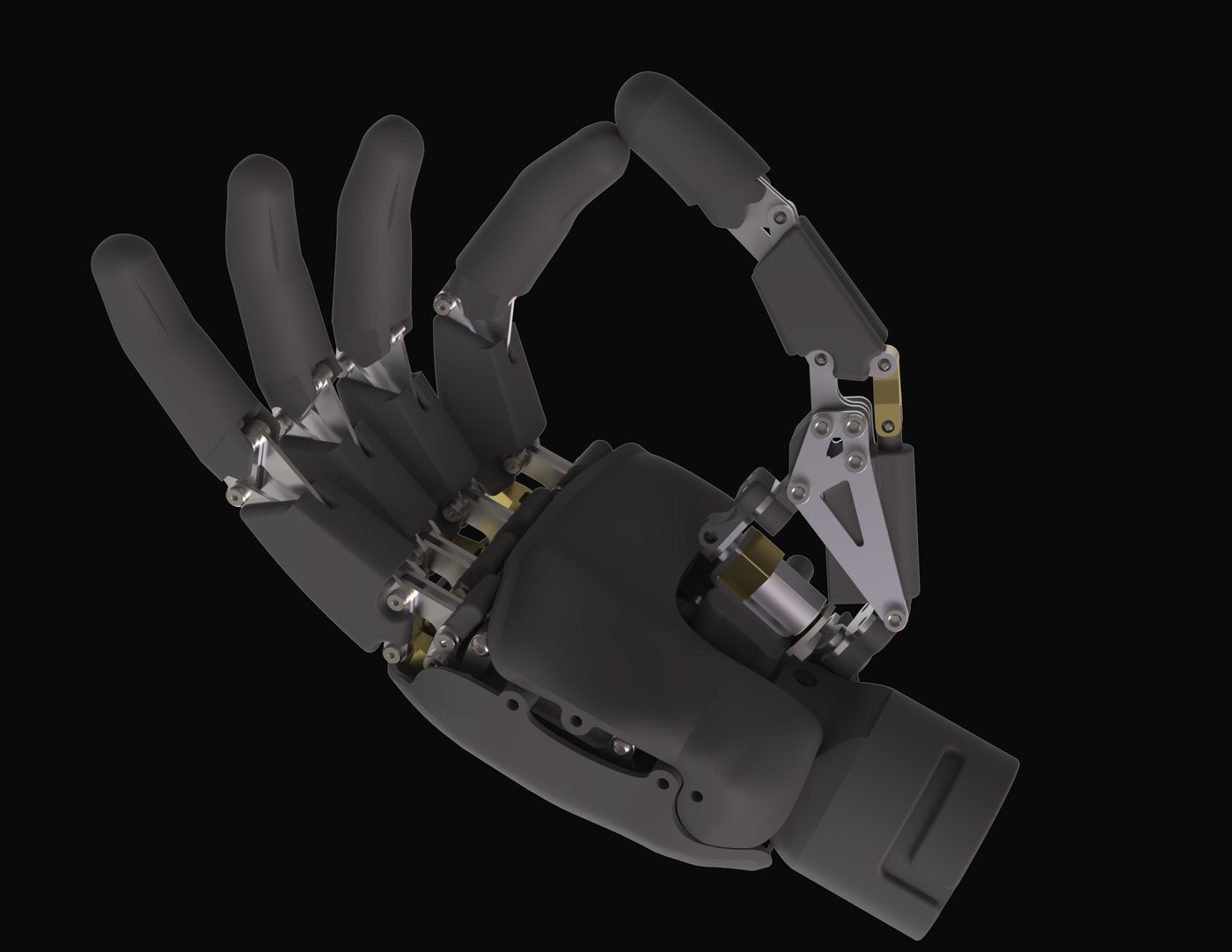 Dex Hand fingertip detail, sensor array